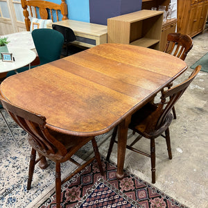 Vintage Drop Leaf Table and 3 Chairs