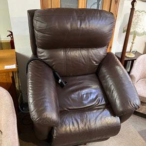 Brown Leather Rise &Recline Chair