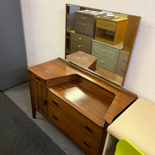 Vintage Mid Century Dressing Table with Mirror