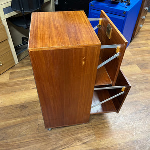 Wooden Vintage 2 Drawer Filing Cabinet