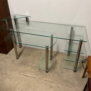 Glass and Chrome Desk