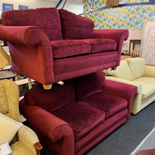 Load image into Gallery viewer, 2 x 2 Seater Sofas with Storage Footstool