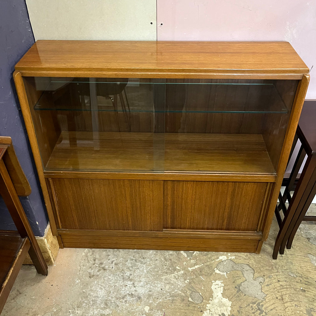 Vintage Mid Century Angled Bookcase/Display Unit