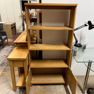 2 Door Oak Bookcase